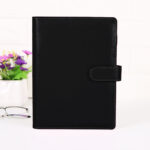 Binder de Cuero PU / Negro / Para Hojas A5