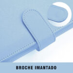 Binder de Cuero PU / Celeste / Para Hojas A5 - Imagen 3