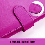 Binder de Cuero PU / Fucsia / Para Hojas A5 - Imagen 3