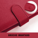 Binder de Cuero PU / Rojo / Para Hojas A5 - Imagen 3