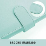 Binder de Cuero PU / Verde Agua / Para Hojas A5 - Imagen 3